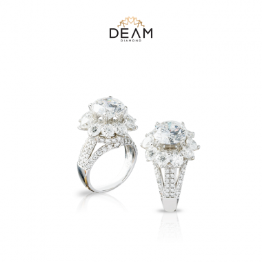 Nhẫn kim cương gắn viên chủ 9.3 ly – Deam Diamond