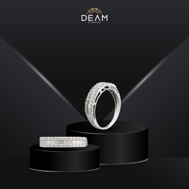 Nhẫn kim cương nhiều hột nhỏ – Deam Diamond