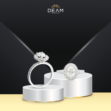 Nhẫn kim cương Oval – Deam Diamond